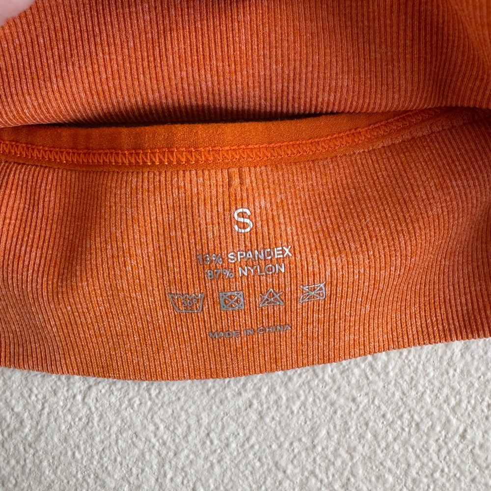 5/$55 !! 🔥 NVGTN Vibrant Orange Sports Bra - Picture 2 of 3